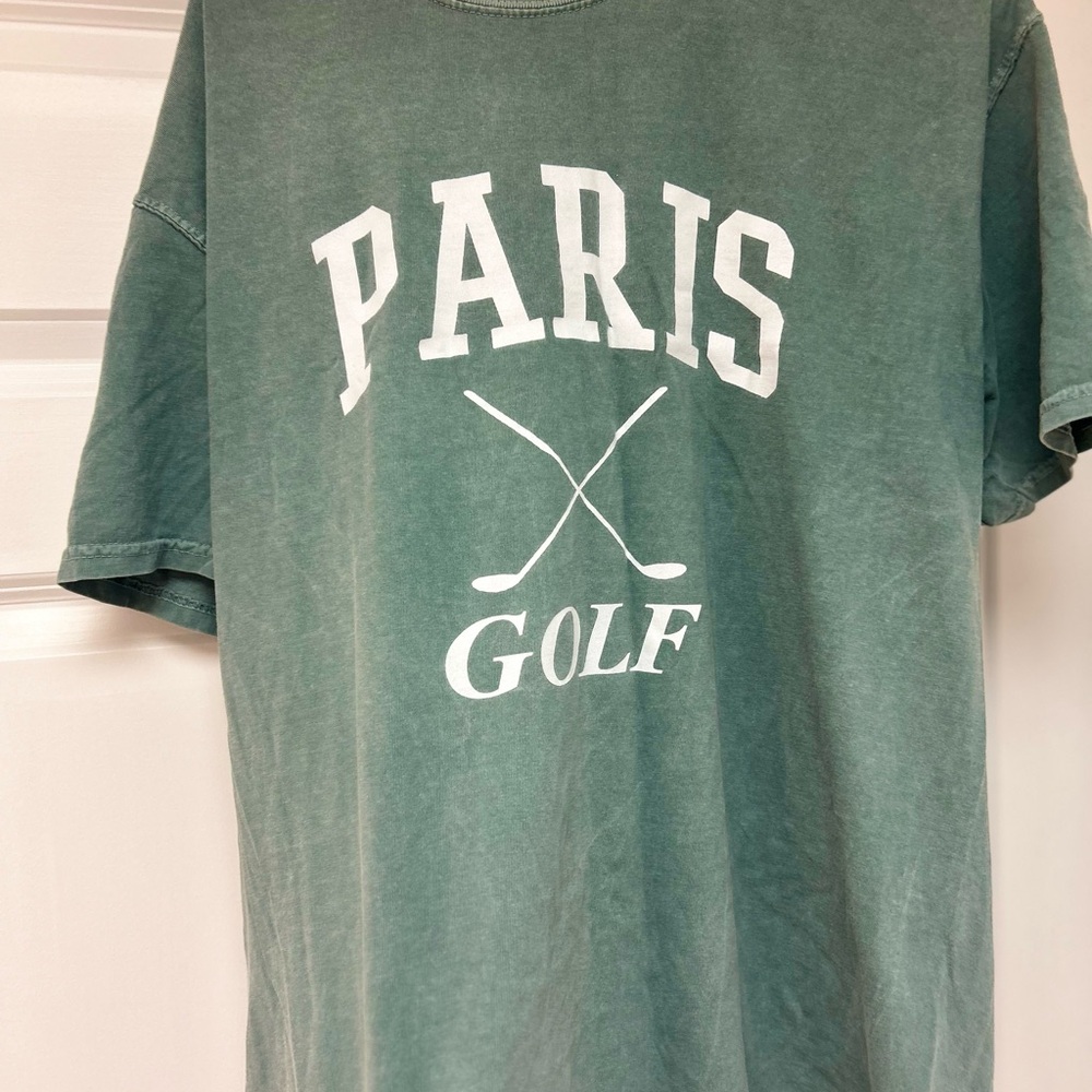 Paris Golf Green Short Sleeve Tee